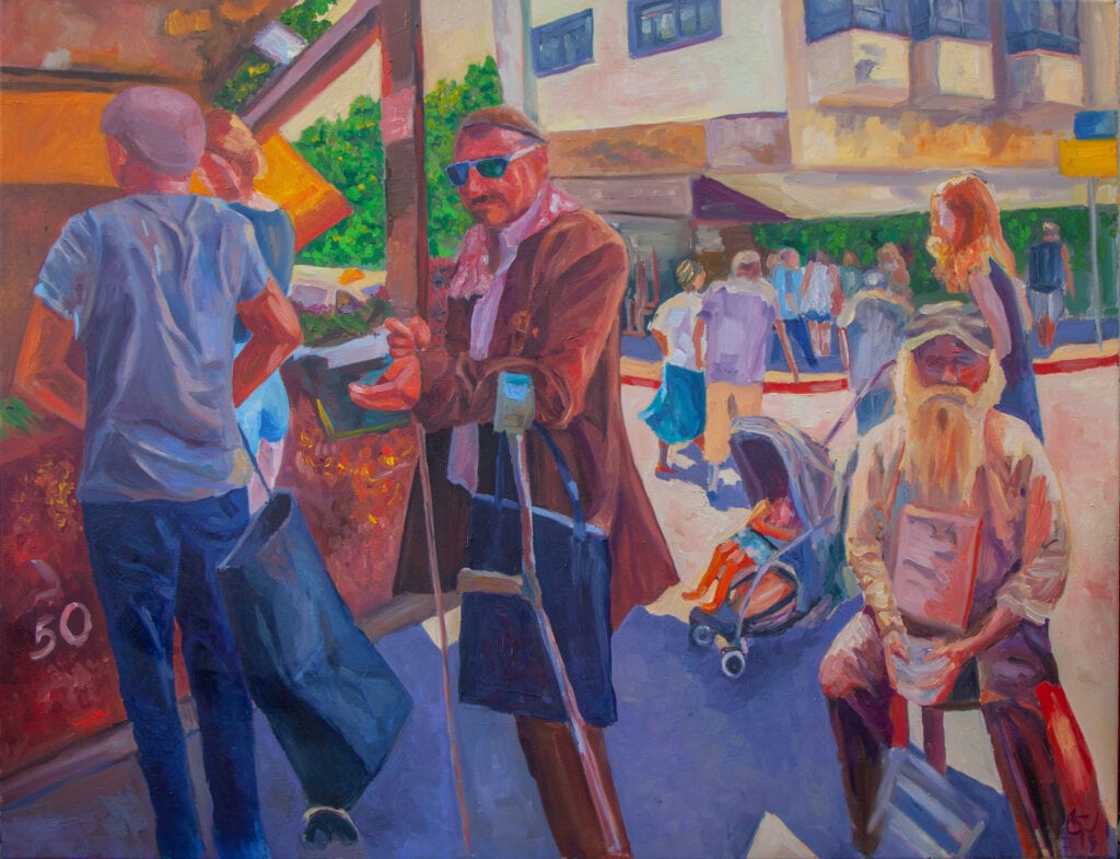 Beggars. Tel Aviv Carmel market